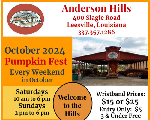 Anderson Hills Pumpkin Fest - Vernon Parish Louisiana