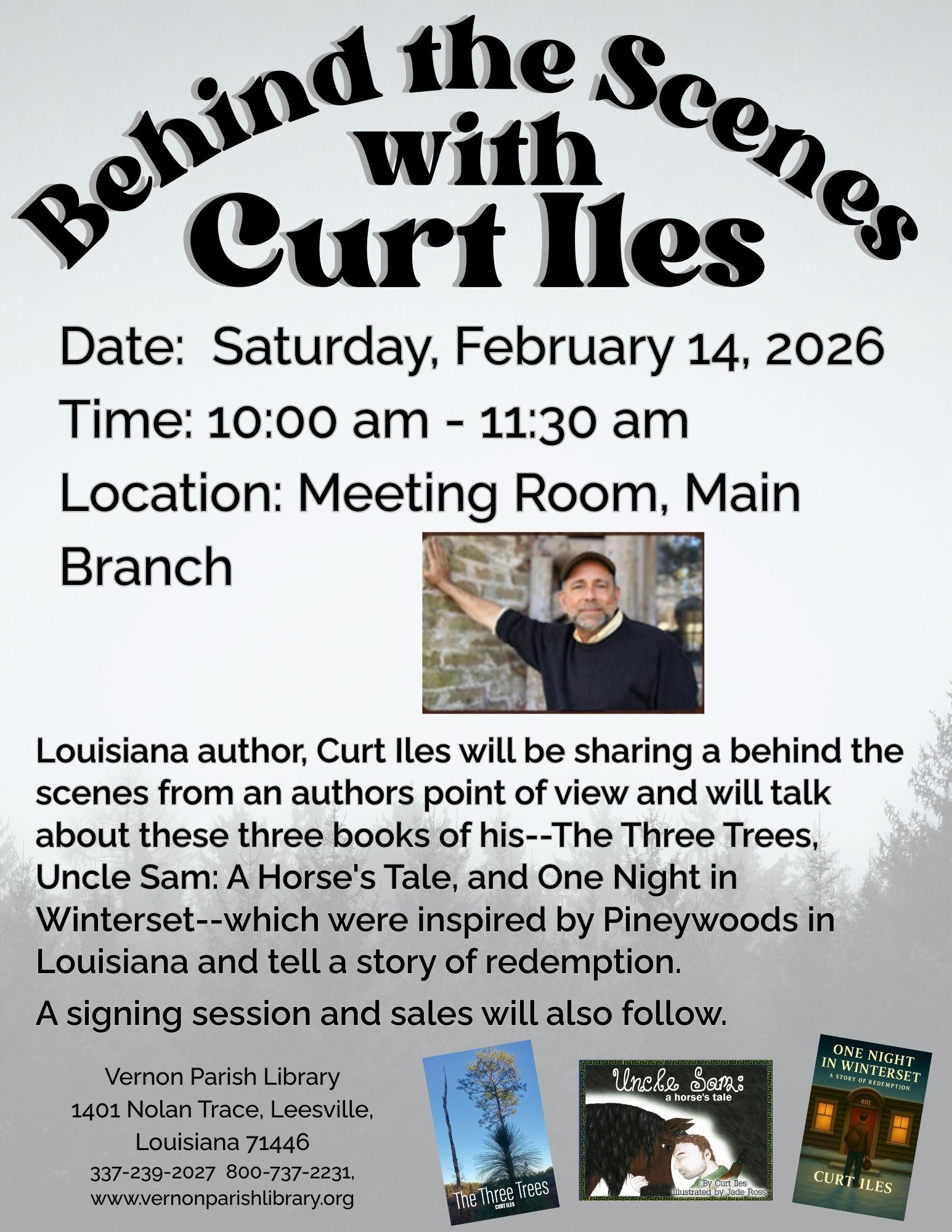 Author Talk and Autograph Program: Curt Iles - Vernon Parish Louisiana