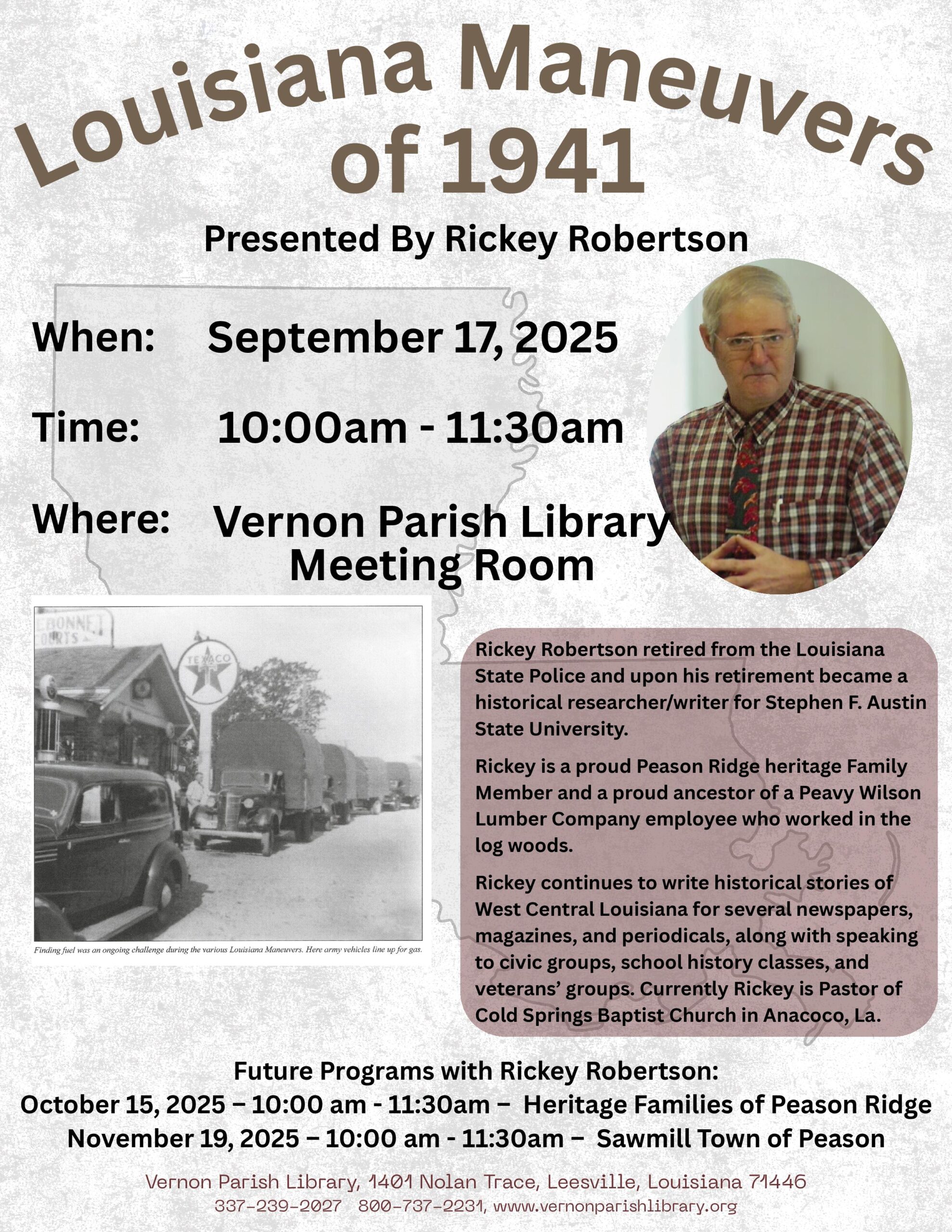 Louisiana Maneuvers of 1941 - Vernon Parish Louisiana
