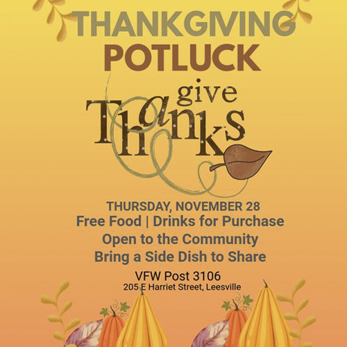 Thanksgiving Potluck - Vernon Parish Louisiana