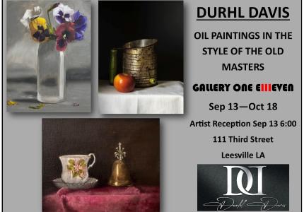 Durhl Davis – Oil Paintings in the Style of Old Masters - Vernon Parish Louisiana